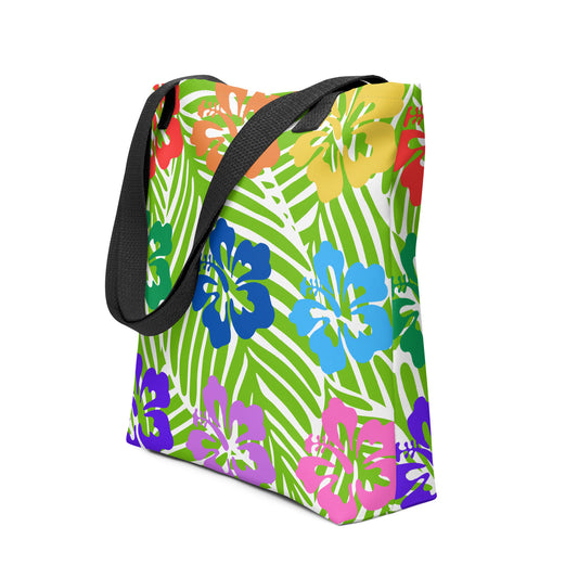 Colorful Hibiscus Tote bag