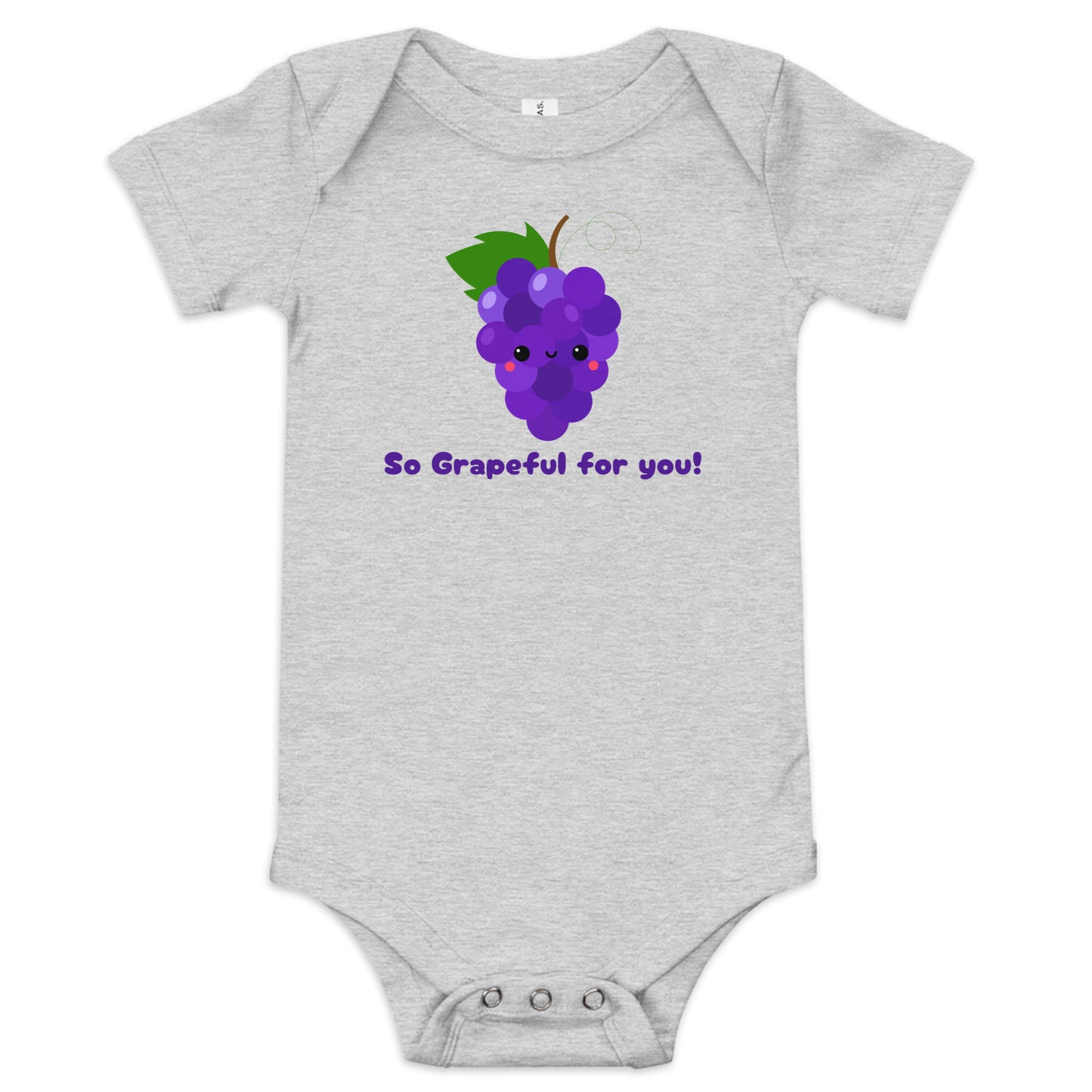 Grapeful for you Baby short sleeve one piece