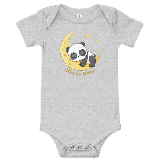 Sleepy Baby Panda short sleeve one piece