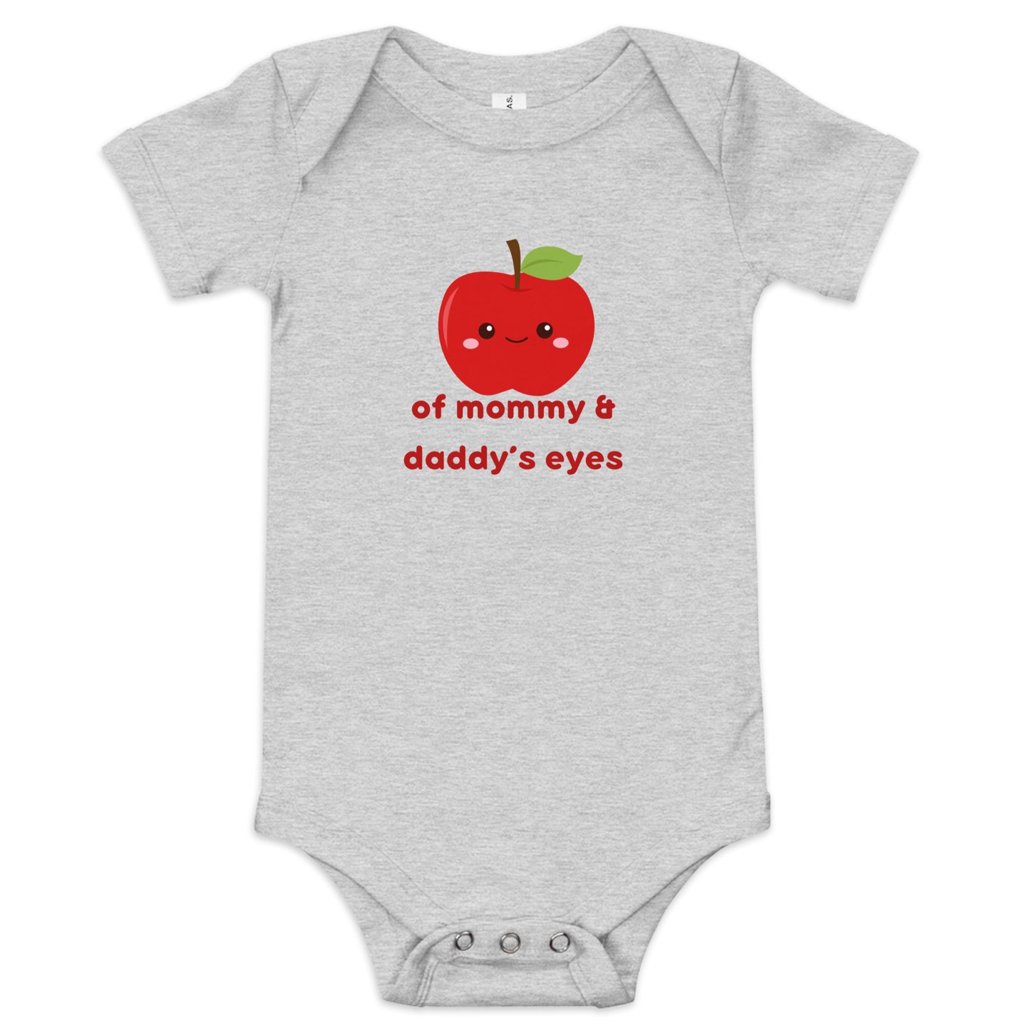 Apple of Mommy & Daddy's Eyes Baby short sleeve one piece