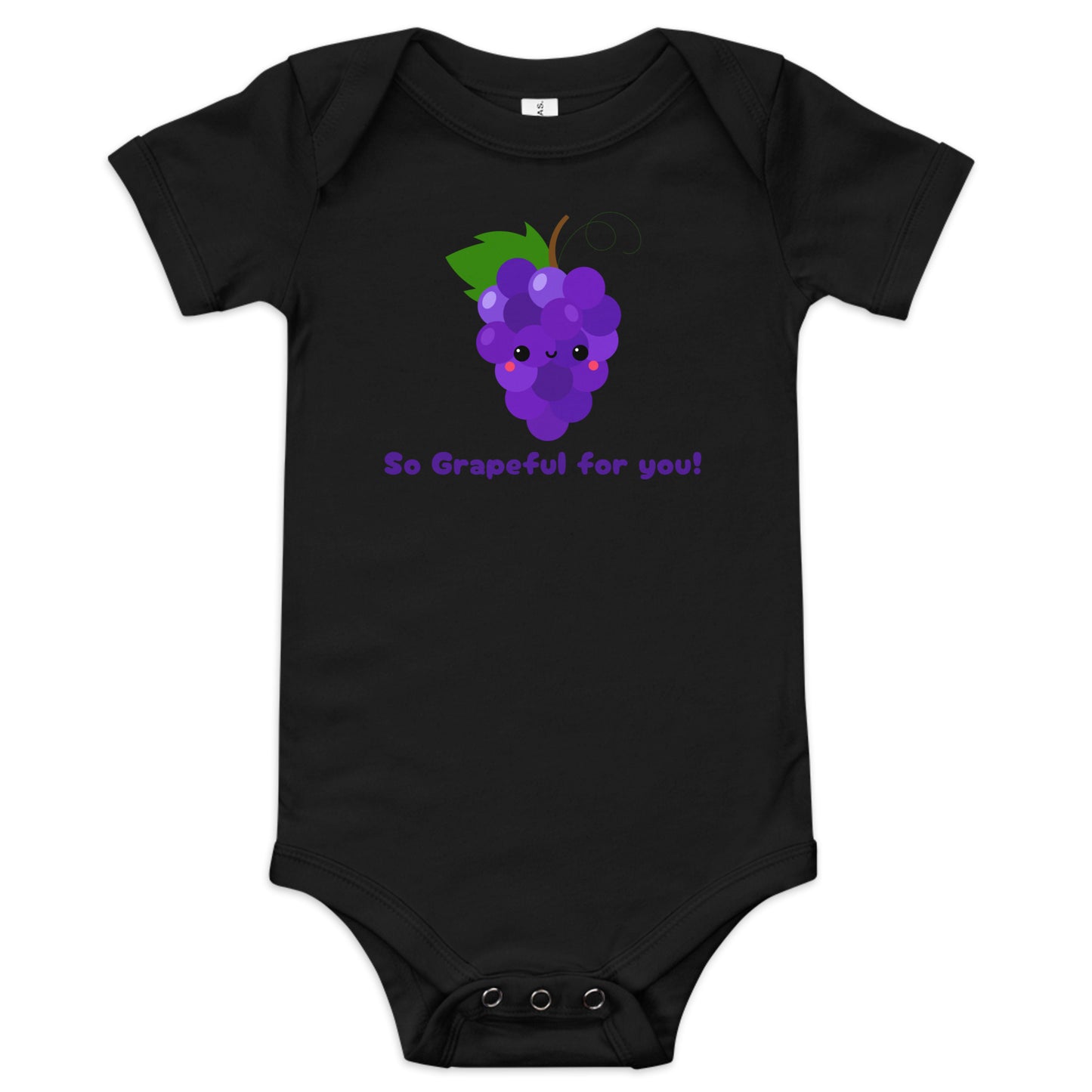 Grapeful for you Baby short sleeve one piece