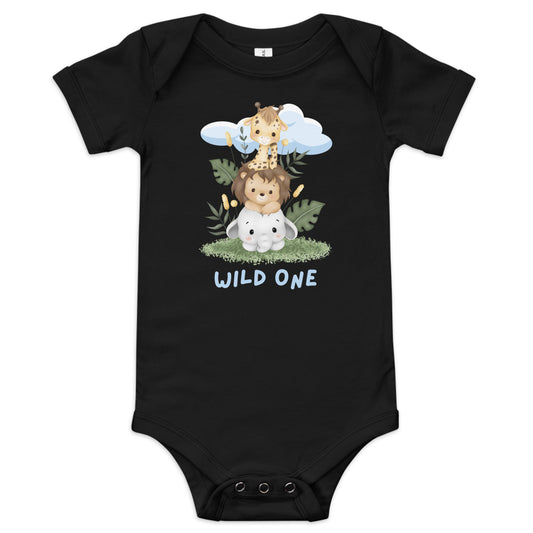 Wild One Baby short sleeve one piece