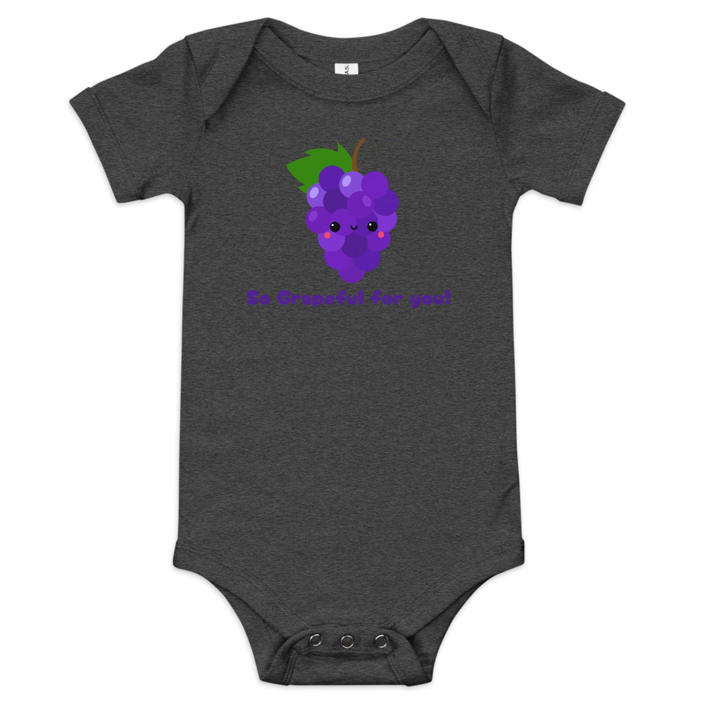 Grapeful for you Baby short sleeve one piece