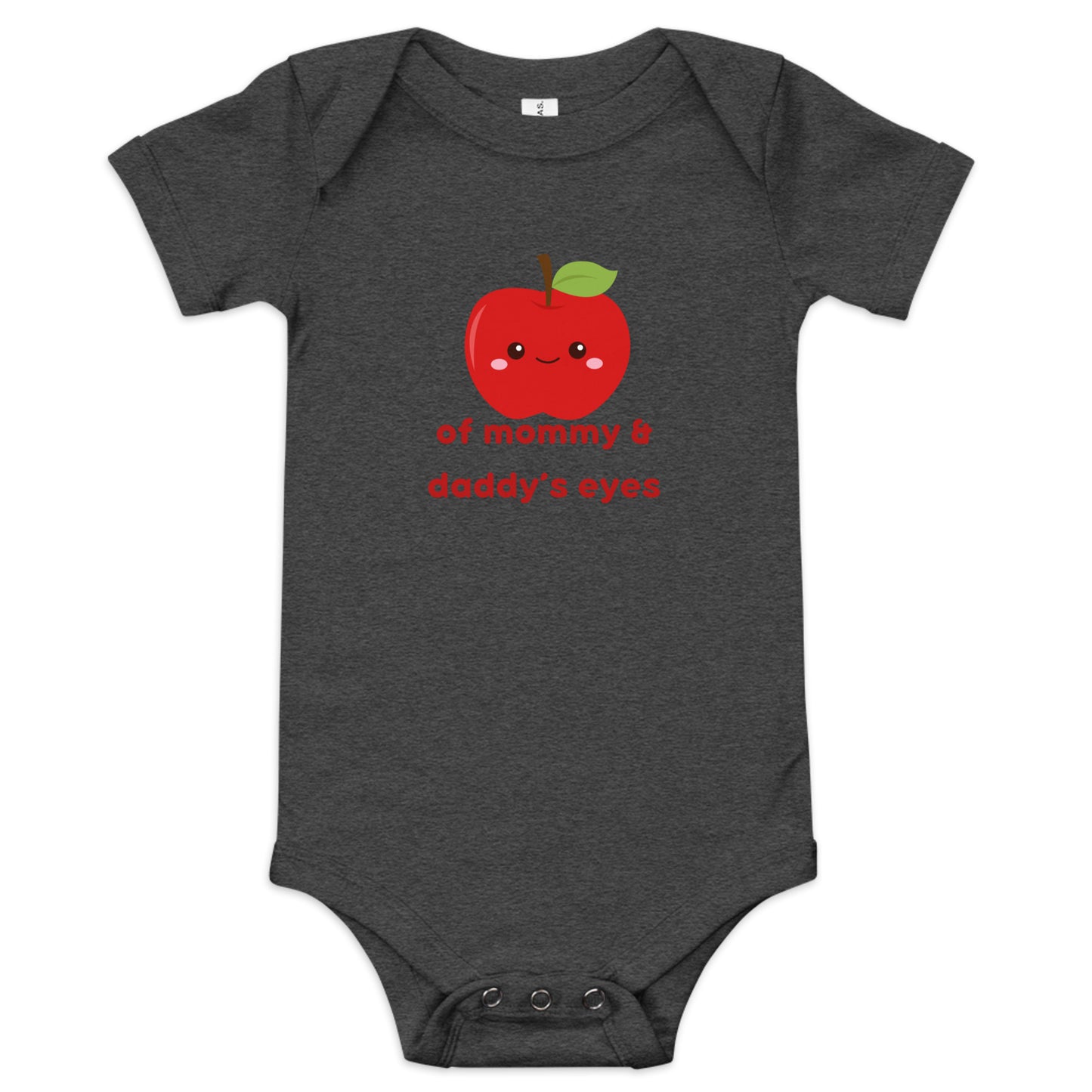 Apple of Mommy & Daddy's Eyes Baby short sleeve one piece