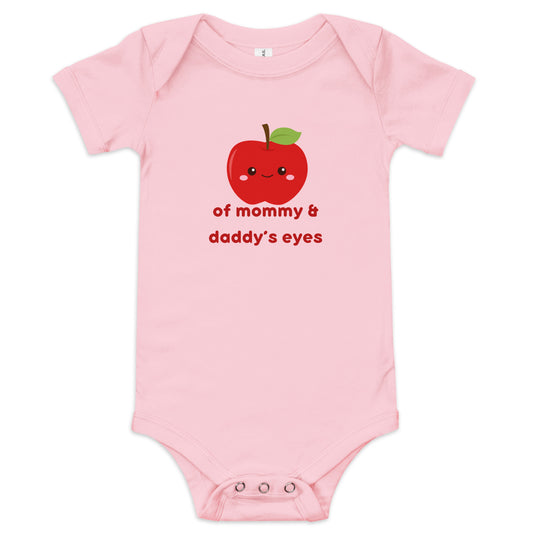 Apple of Mommy & Daddy's Eyes Baby short sleeve one piece