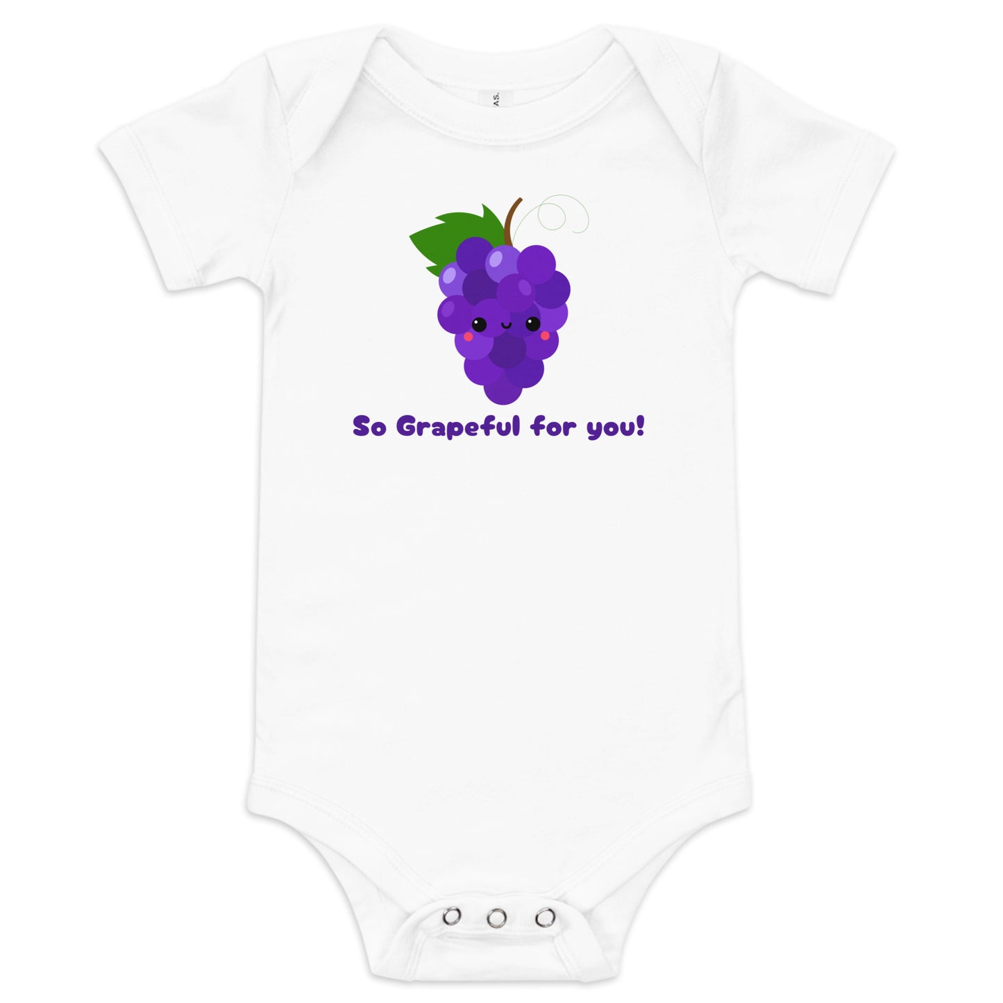 Grapeful for you Baby short sleeve one piece