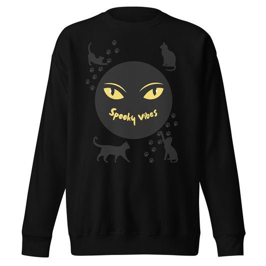 Black Cat Unisex Premium Sweatshirt